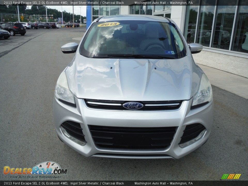 2013 Ford Escape SEL 2.0L EcoBoost 4WD Ingot Silver Metallic / Charcoal Black Photo #4