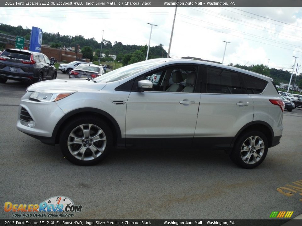 2013 Ford Escape SEL 2.0L EcoBoost 4WD Ingot Silver Metallic / Charcoal Black Photo #7