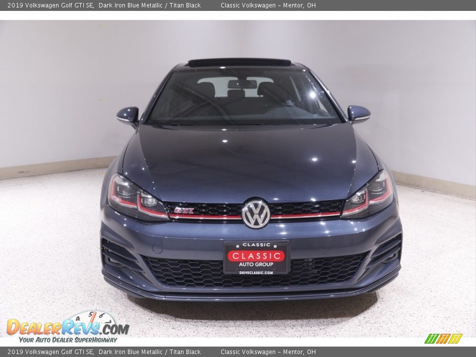 2019 Volkswagen Golf GTI SE Dark Iron Blue Metallic / Titan Black Photo #2