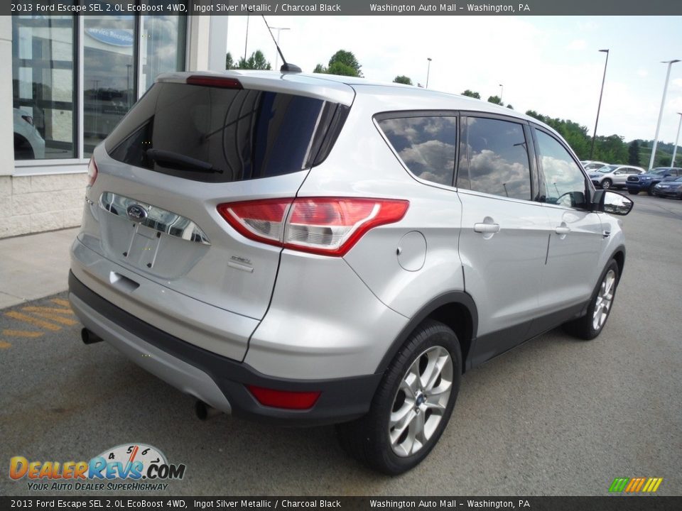 2013 Ford Escape SEL 2.0L EcoBoost 4WD Ingot Silver Metallic / Charcoal Black Photo #10