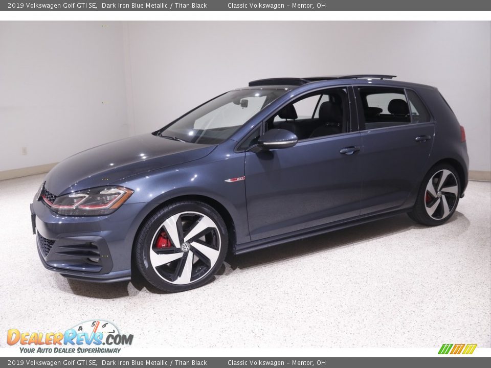 Dark Iron Blue Metallic 2019 Volkswagen Golf GTI SE Photo #3