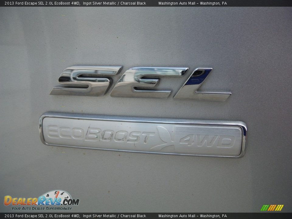 2013 Ford Escape SEL 2.0L EcoBoost 4WD Ingot Silver Metallic / Charcoal Black Photo #11