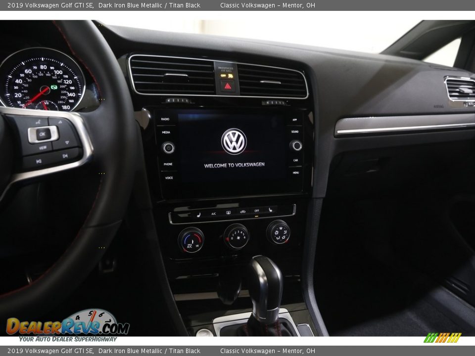 2019 Volkswagen Golf GTI SE Dark Iron Blue Metallic / Titan Black Photo #9