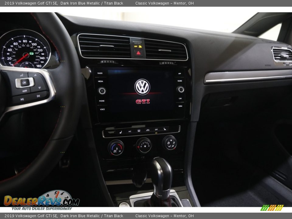 2019 Volkswagen Golf GTI SE Dark Iron Blue Metallic / Titan Black Photo #10