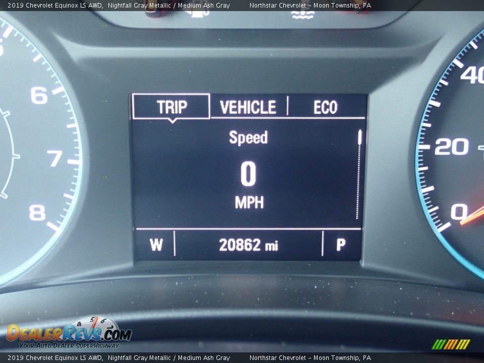 2019 Chevrolet Equinox LS AWD Nightfall Gray Metallic / Medium Ash Gray Photo #29