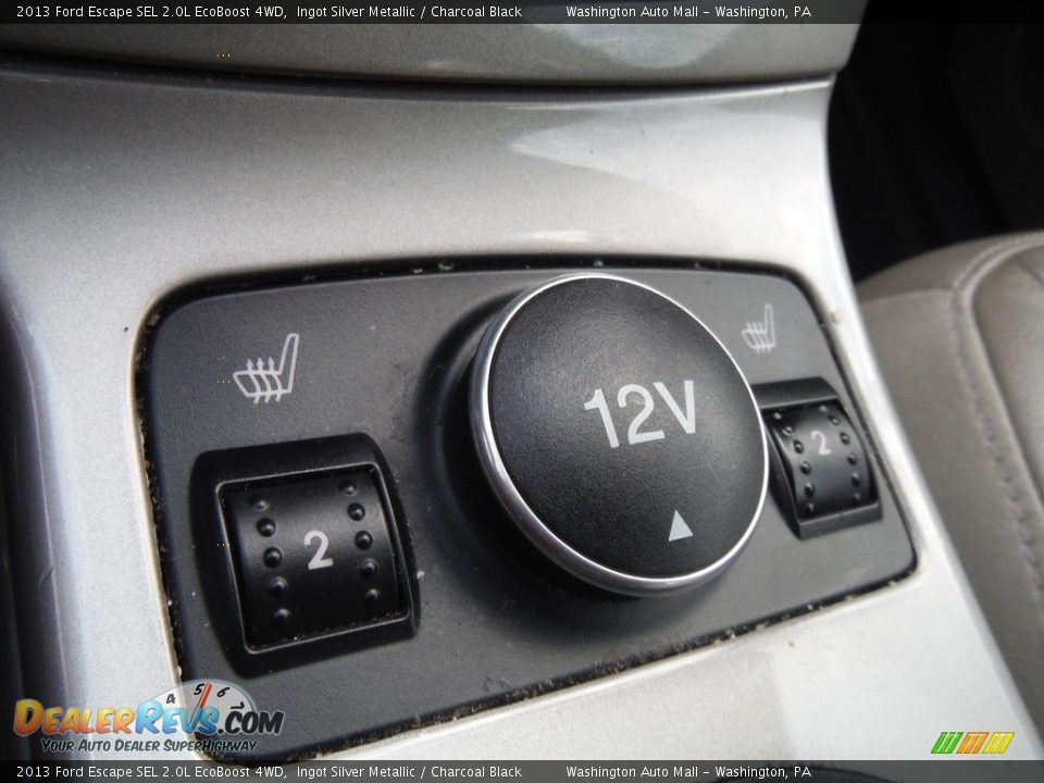2013 Ford Escape SEL 2.0L EcoBoost 4WD Ingot Silver Metallic / Charcoal Black Photo #17