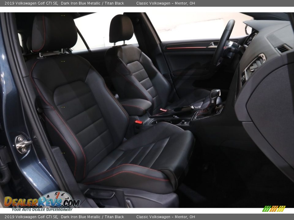 2019 Volkswagen Golf GTI SE Dark Iron Blue Metallic / Titan Black Photo #15