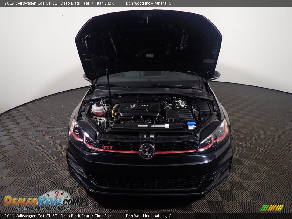 2019 Volkswagen Golf GTI SE Deep Black Pearl / Titan Black Photo #7