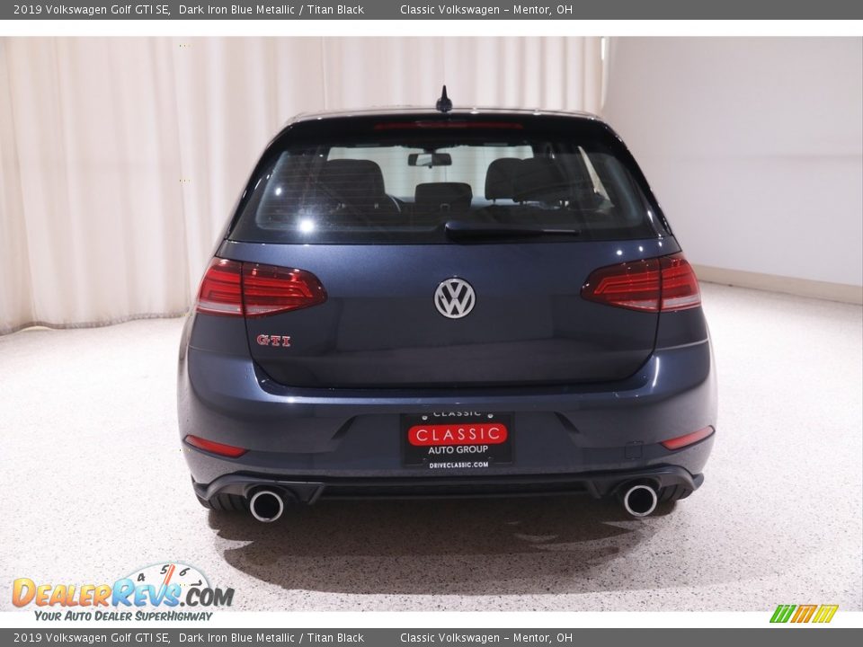 2019 Volkswagen Golf GTI SE Dark Iron Blue Metallic / Titan Black Photo #18