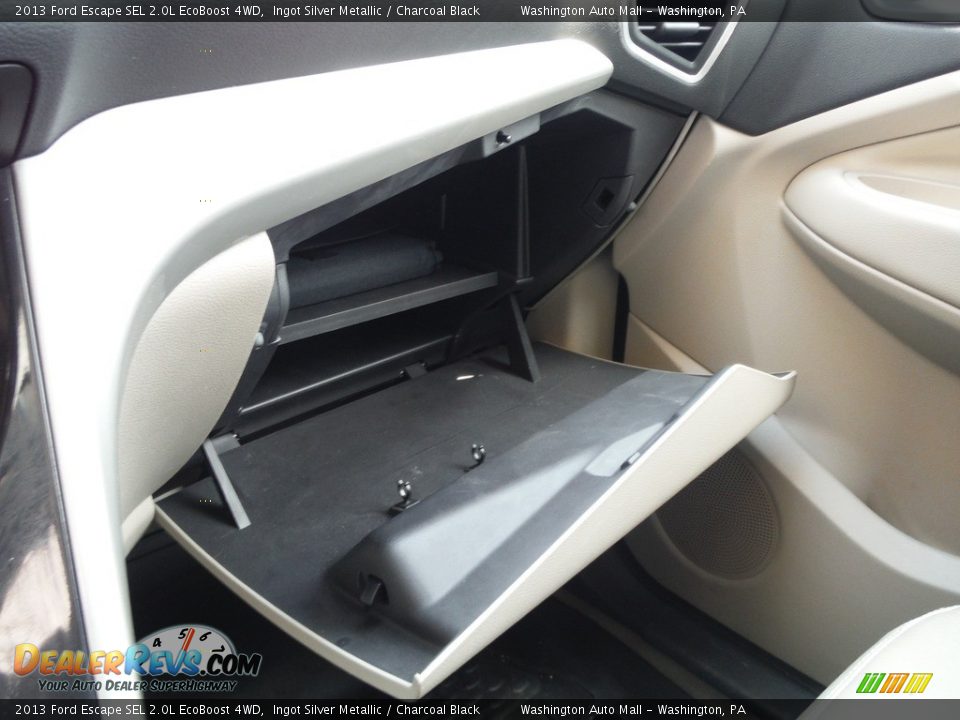 2013 Ford Escape SEL 2.0L EcoBoost 4WD Ingot Silver Metallic / Charcoal Black Photo #25