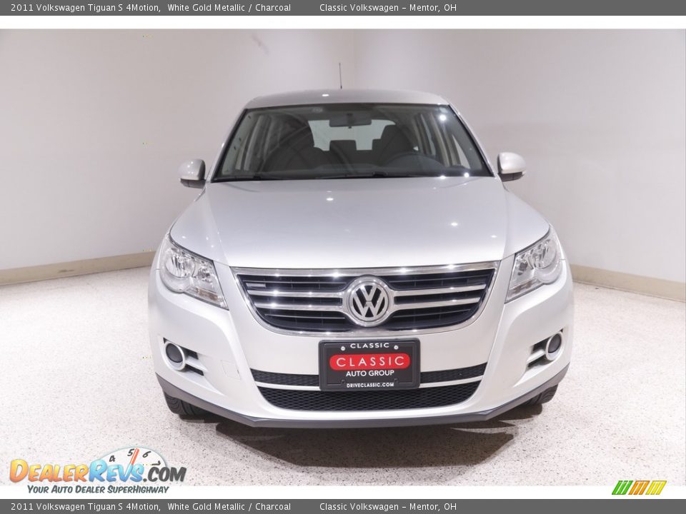2011 Volkswagen Tiguan S 4Motion White Gold Metallic / Charcoal Photo #2