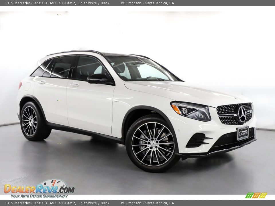 2019 Mercedes-Benz GLC AMG 43 4Matic Polar White / Black Photo #2