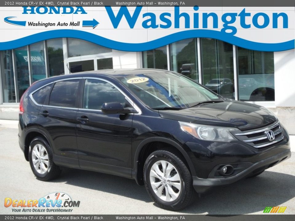 2012 Honda CR-V EX 4WD Crystal Black Pearl / Black Photo #1