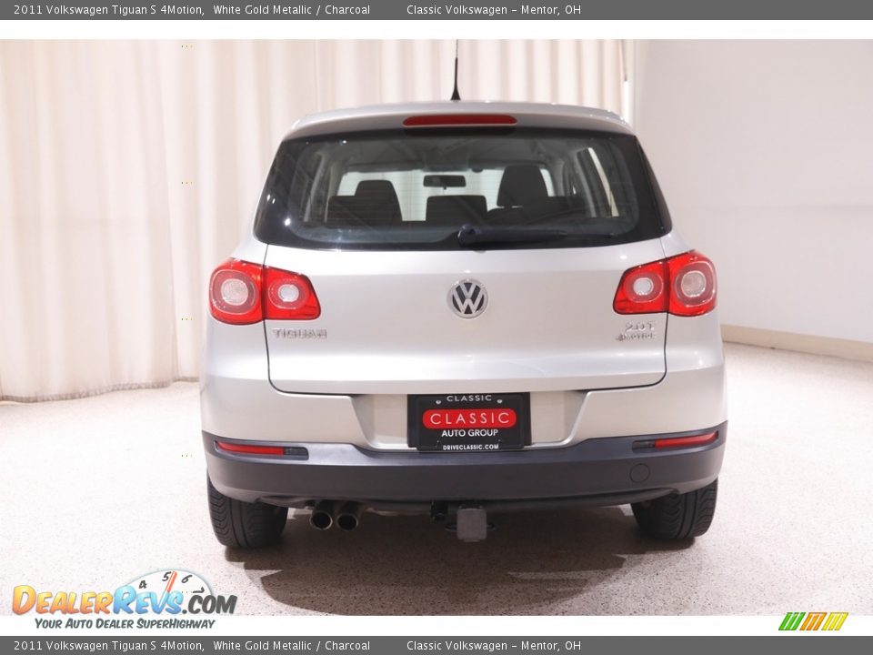 2011 Volkswagen Tiguan S 4Motion White Gold Metallic / Charcoal Photo #15