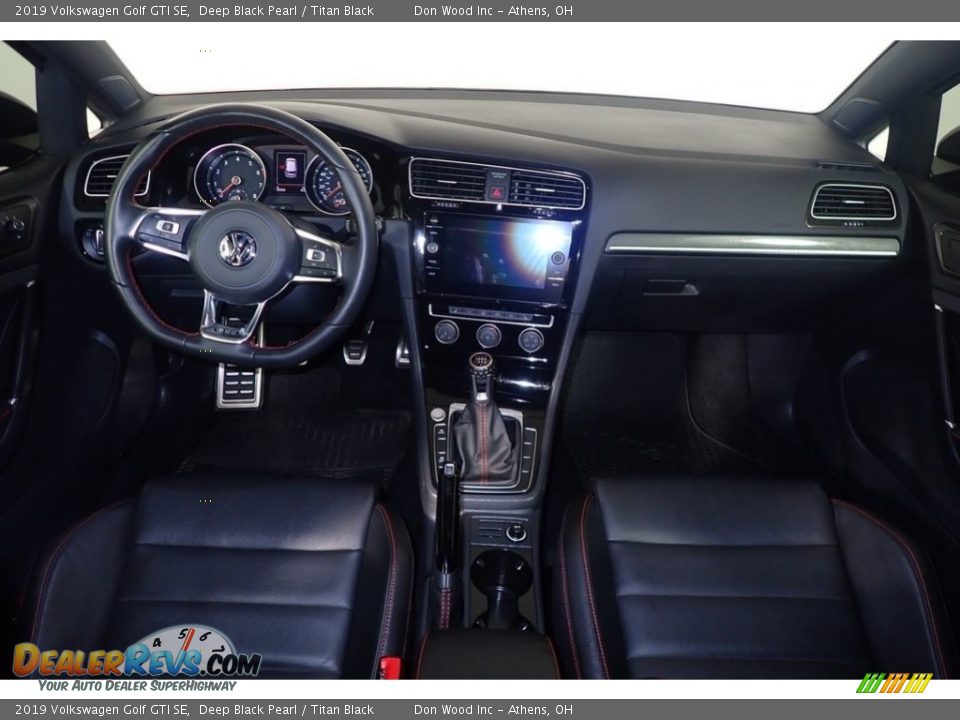2019 Volkswagen Golf GTI SE Deep Black Pearl / Titan Black Photo #25