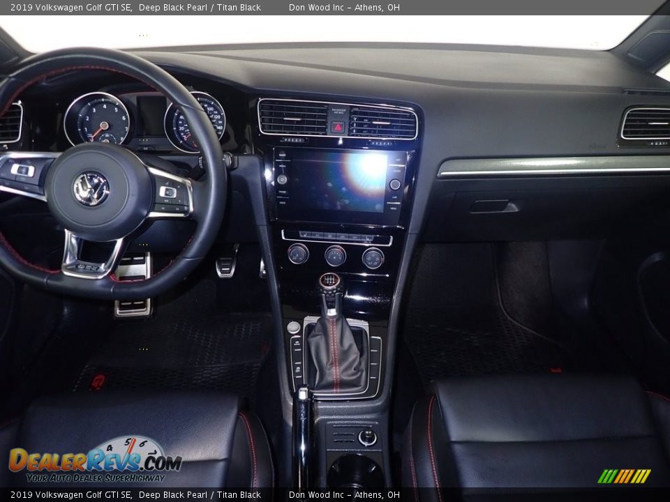 2019 Volkswagen Golf GTI SE Deep Black Pearl / Titan Black Photo #26