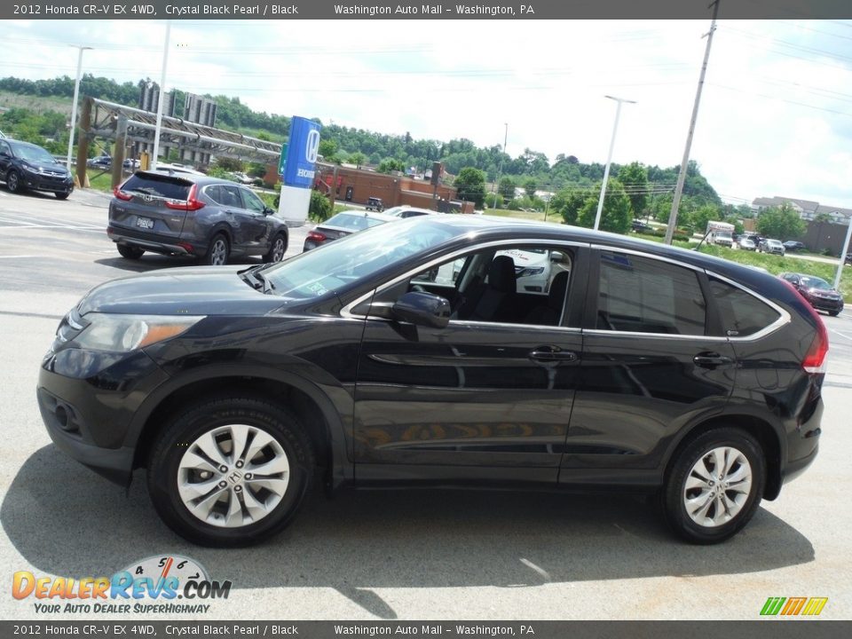 2012 Honda CR-V EX 4WD Crystal Black Pearl / Black Photo #7