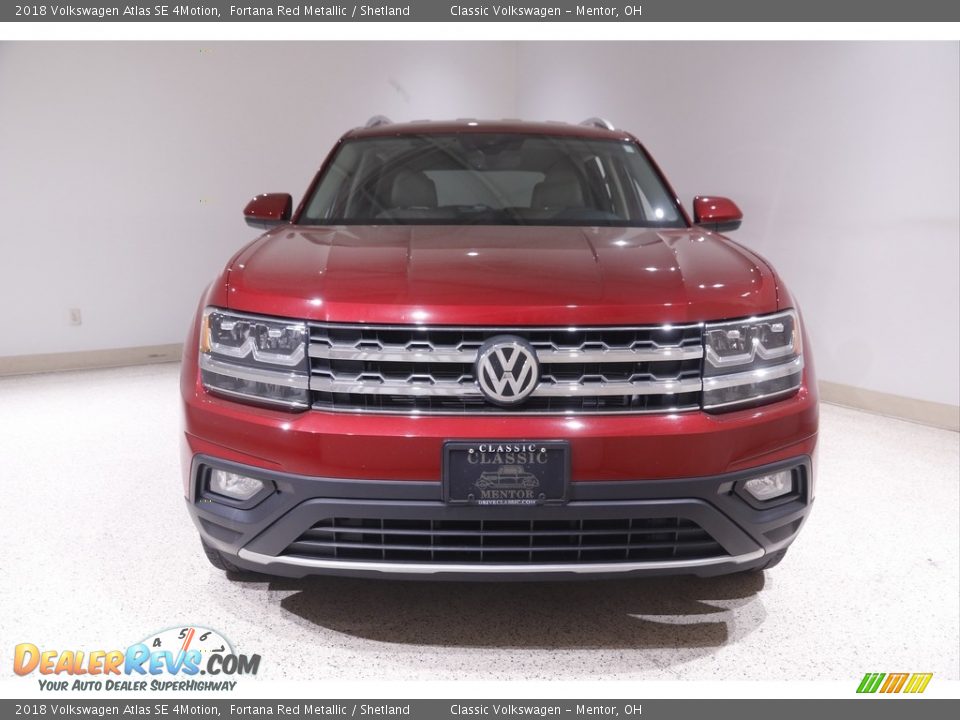2018 Volkswagen Atlas SE 4Motion Fortana Red Metallic / Shetland Photo #2