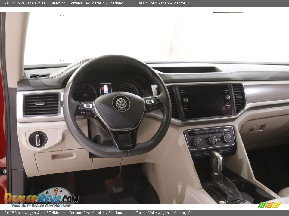 2018 Volkswagen Atlas SE 4Motion Fortana Red Metallic / Shetland Photo #6