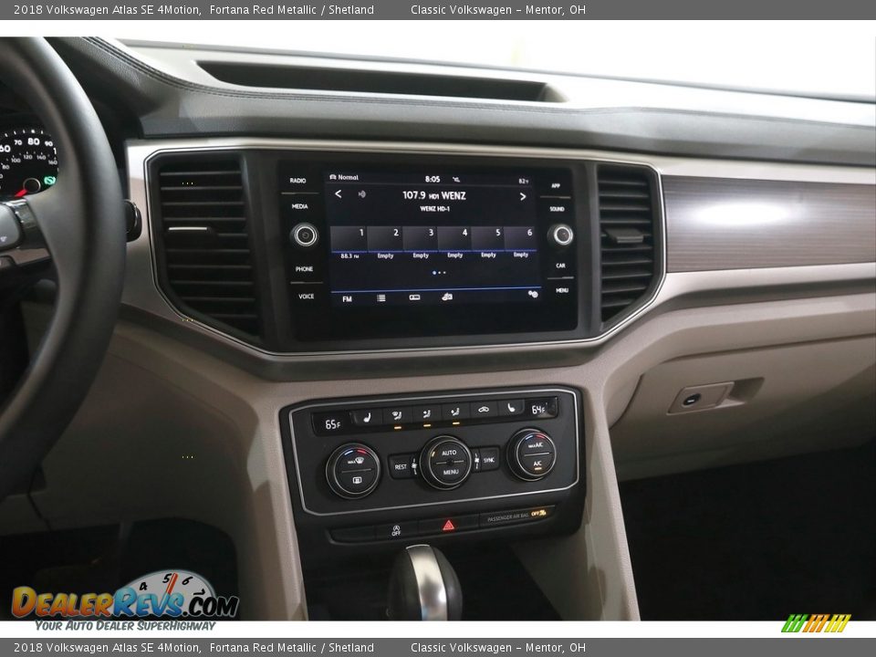 2018 Volkswagen Atlas SE 4Motion Fortana Red Metallic / Shetland Photo #9