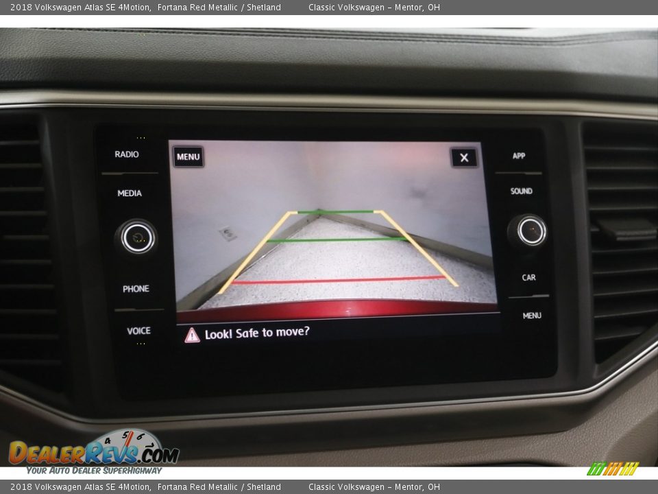 2018 Volkswagen Atlas SE 4Motion Fortana Red Metallic / Shetland Photo #12