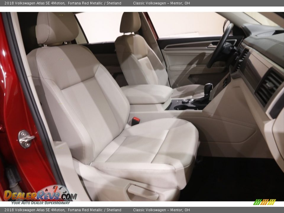 2018 Volkswagen Atlas SE 4Motion Fortana Red Metallic / Shetland Photo #14