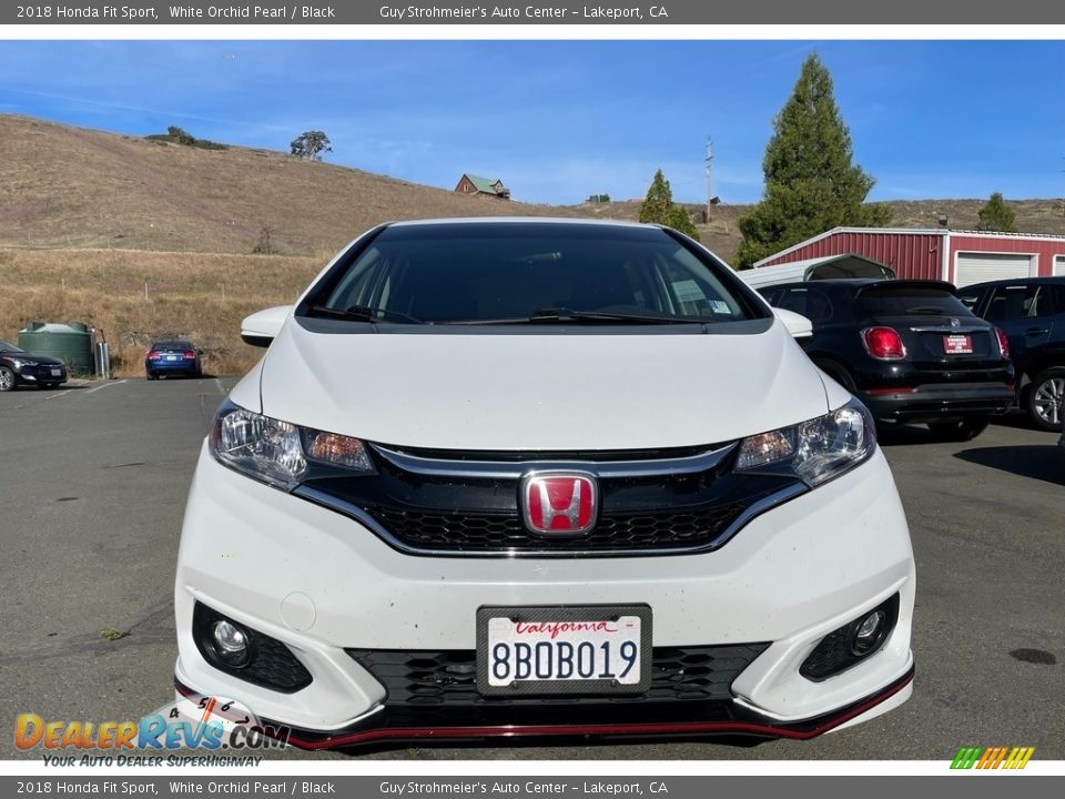 2018 Honda Fit Sport White Orchid Pearl / Black Photo #2