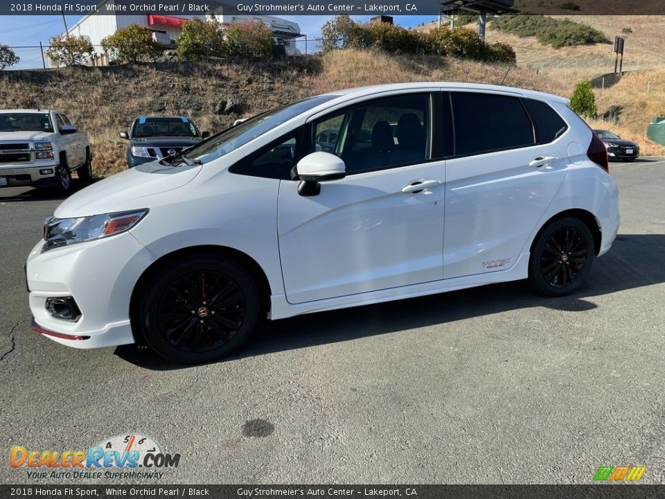 2018 Honda Fit Sport White Orchid Pearl / Black Photo #4