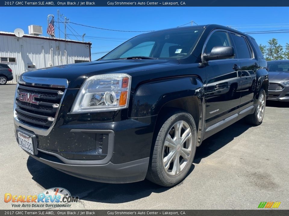 2017 GMC Terrain SLE AWD Onyx Black / Jet Black Photo #3