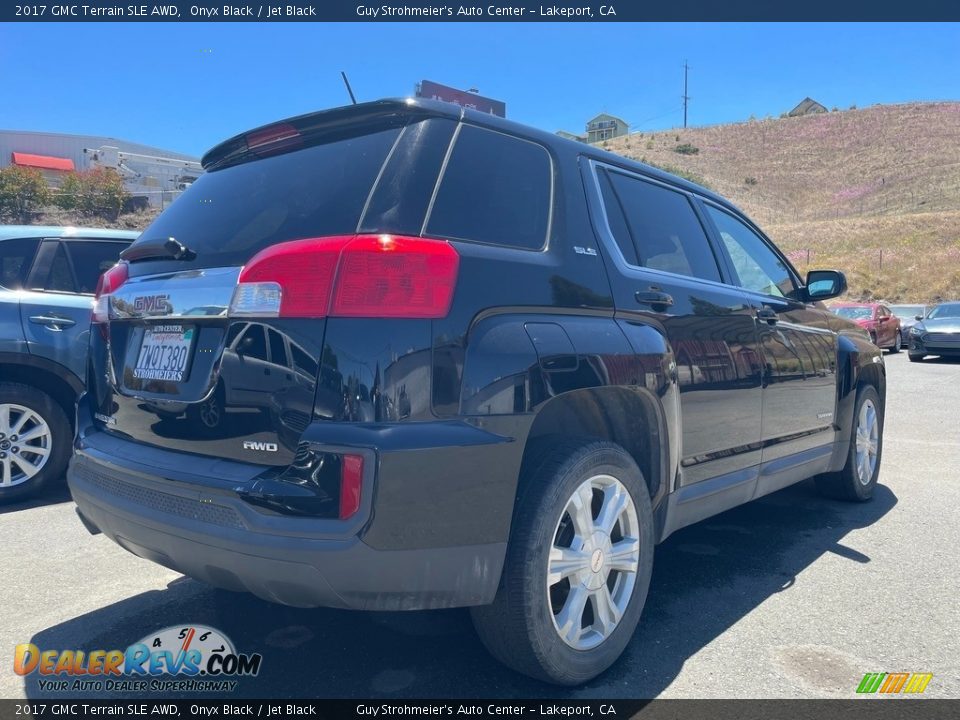 2017 GMC Terrain SLE AWD Onyx Black / Jet Black Photo #5