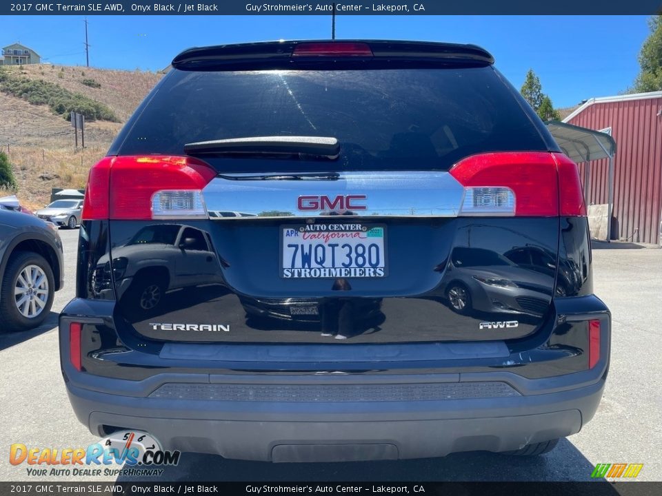 2017 GMC Terrain SLE AWD Onyx Black / Jet Black Photo #6