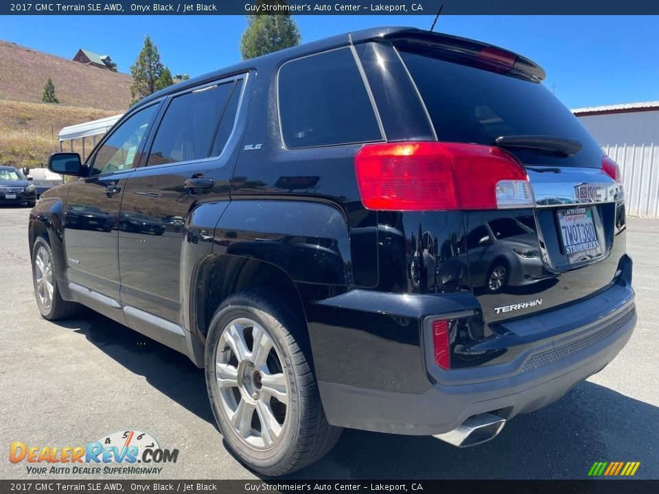 2017 GMC Terrain SLE AWD Onyx Black / Jet Black Photo #7