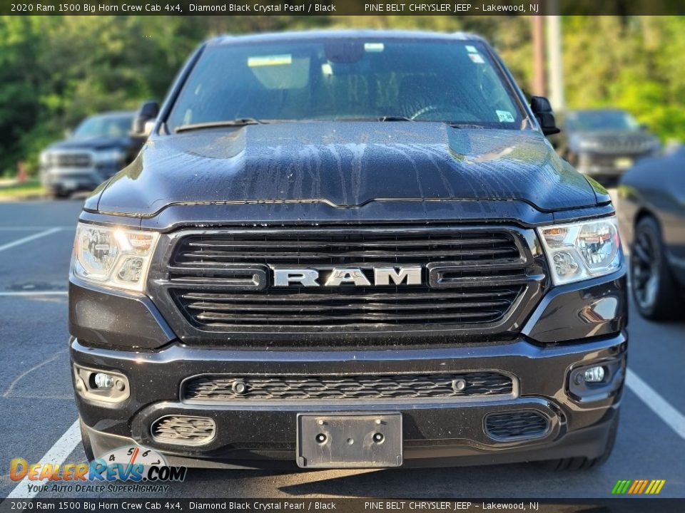 2020 Ram 1500 Big Horn Crew Cab 4x4 Diamond Black Crystal Pearl / Black Photo #2