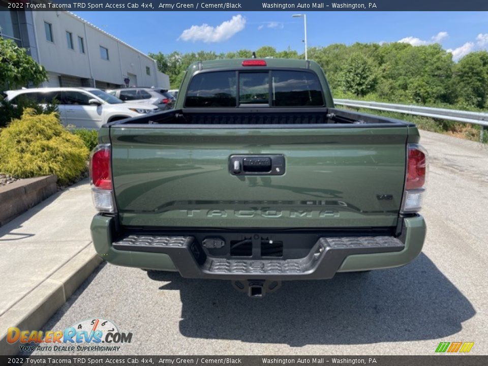 2022 Toyota Tacoma TRD Sport Access Cab 4x4 Army Green / Cement/Black Photo #8