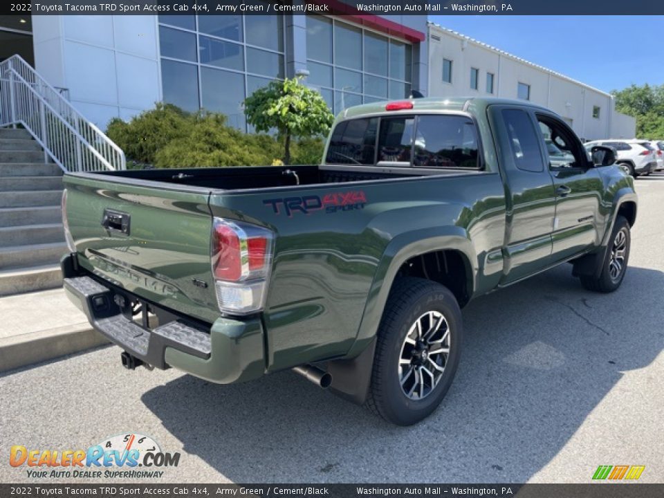 2022 Toyota Tacoma TRD Sport Access Cab 4x4 Army Green / Cement/Black Photo #9