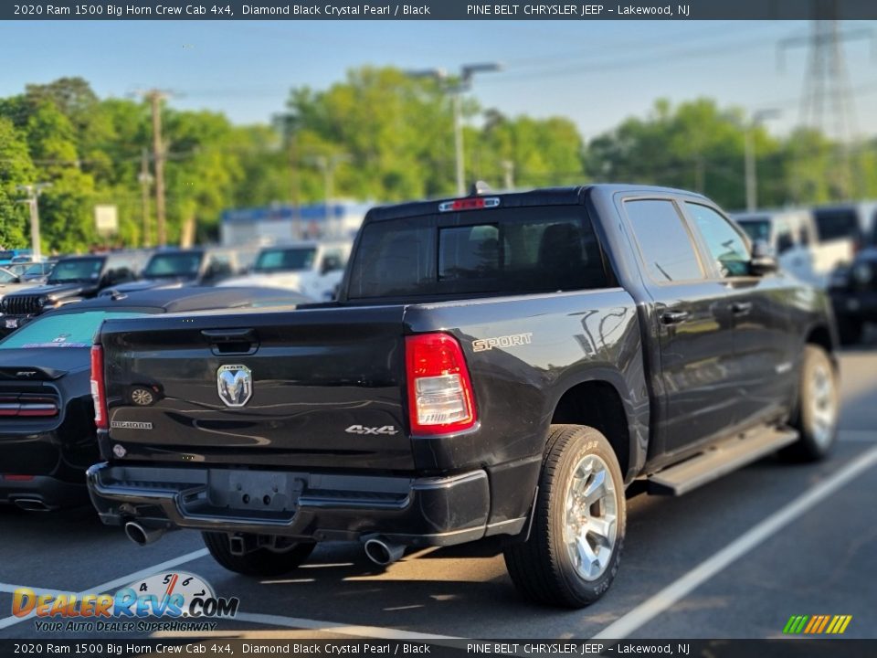 2020 Ram 1500 Big Horn Crew Cab 4x4 Diamond Black Crystal Pearl / Black Photo #5