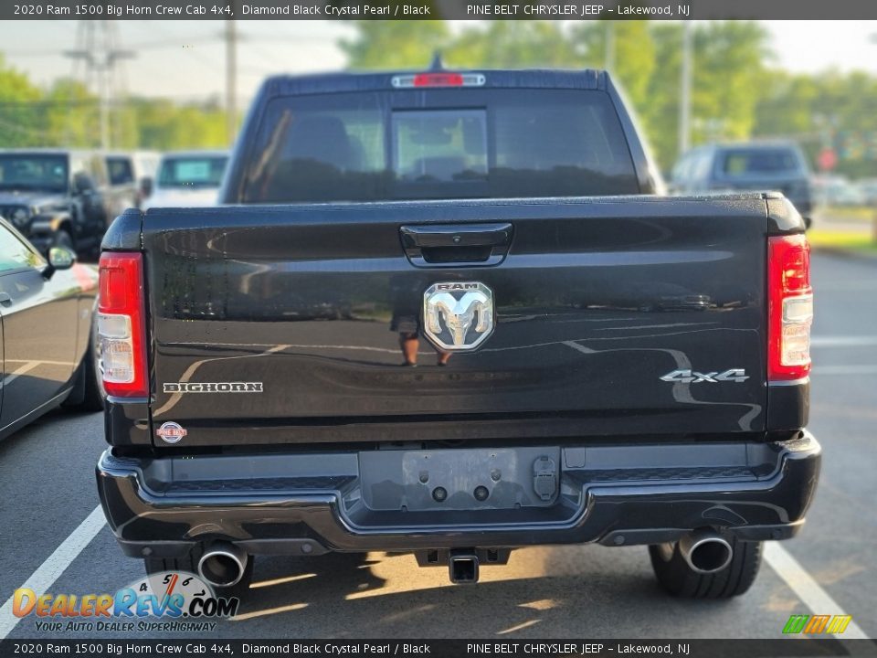 2020 Ram 1500 Big Horn Crew Cab 4x4 Diamond Black Crystal Pearl / Black Photo #6