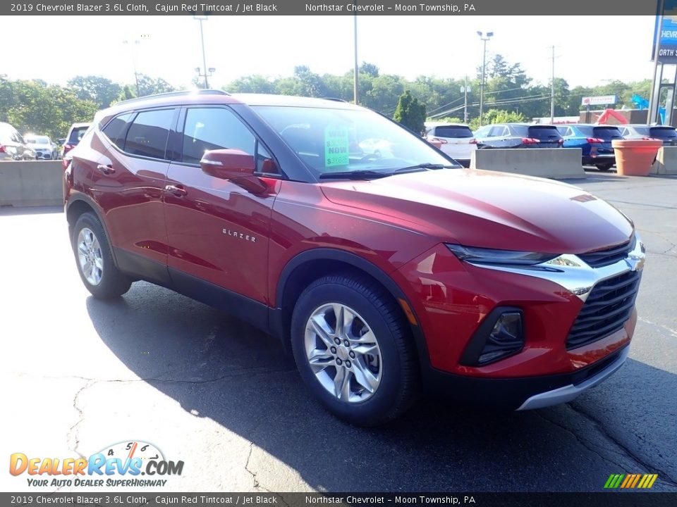 2019 Chevrolet Blazer 3.6L Cloth Cajun Red Tintcoat / Jet Black Photo #11