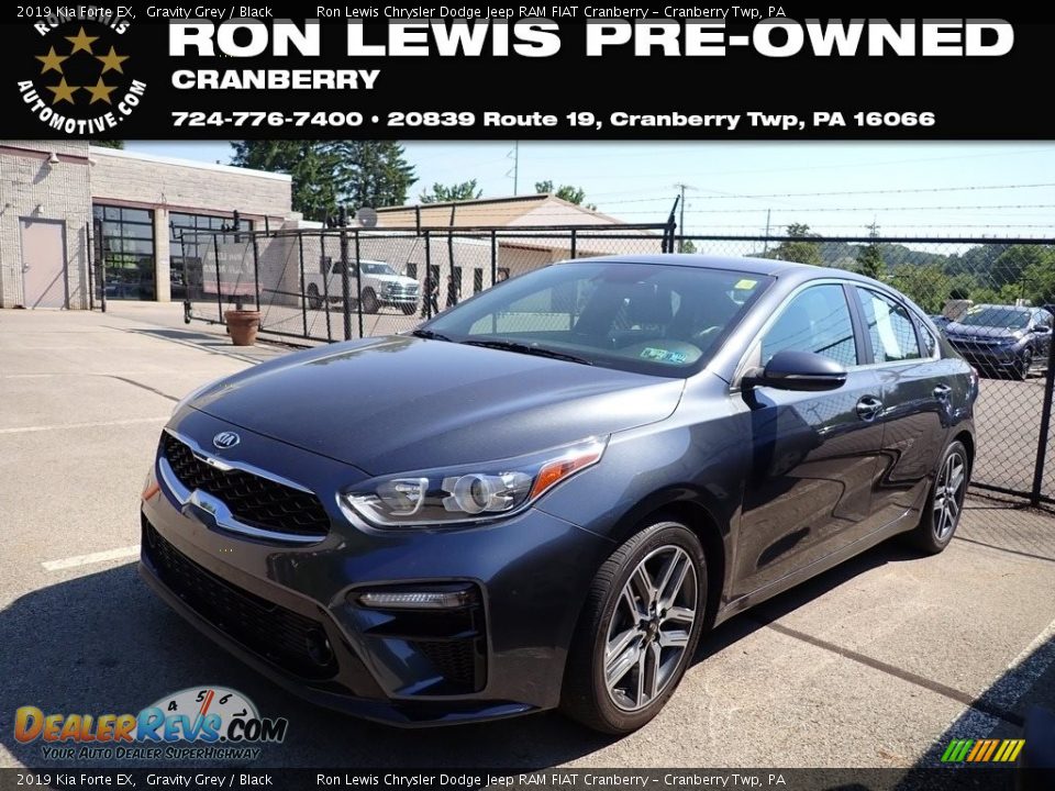 2019 Kia Forte EX Gravity Grey / Black Photo #1