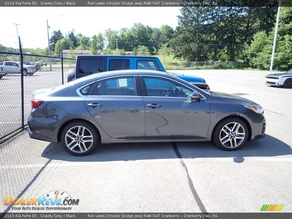 2019 Kia Forte EX Gravity Grey / Black Photo #3