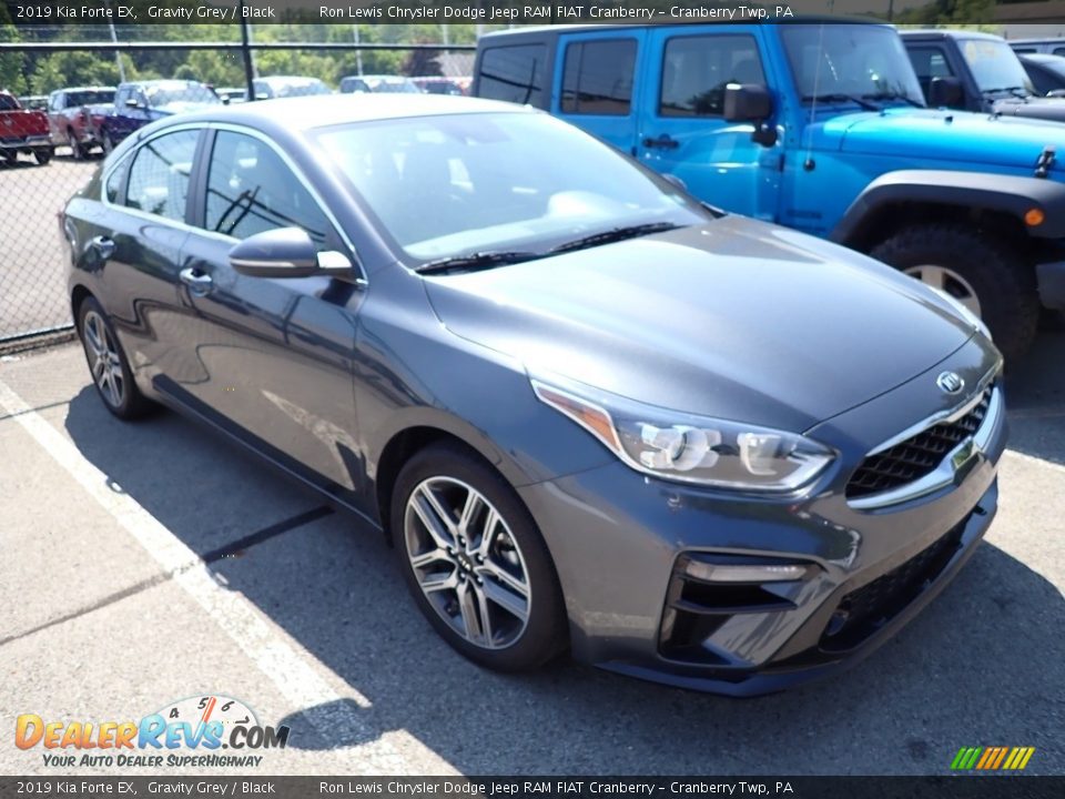 2019 Kia Forte EX Gravity Grey / Black Photo #4