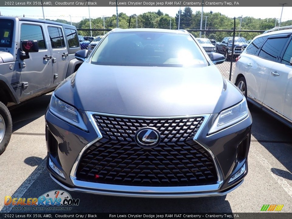 2022 Lexus RX 350L AWD Cloudburst Gray / Black Photo #2