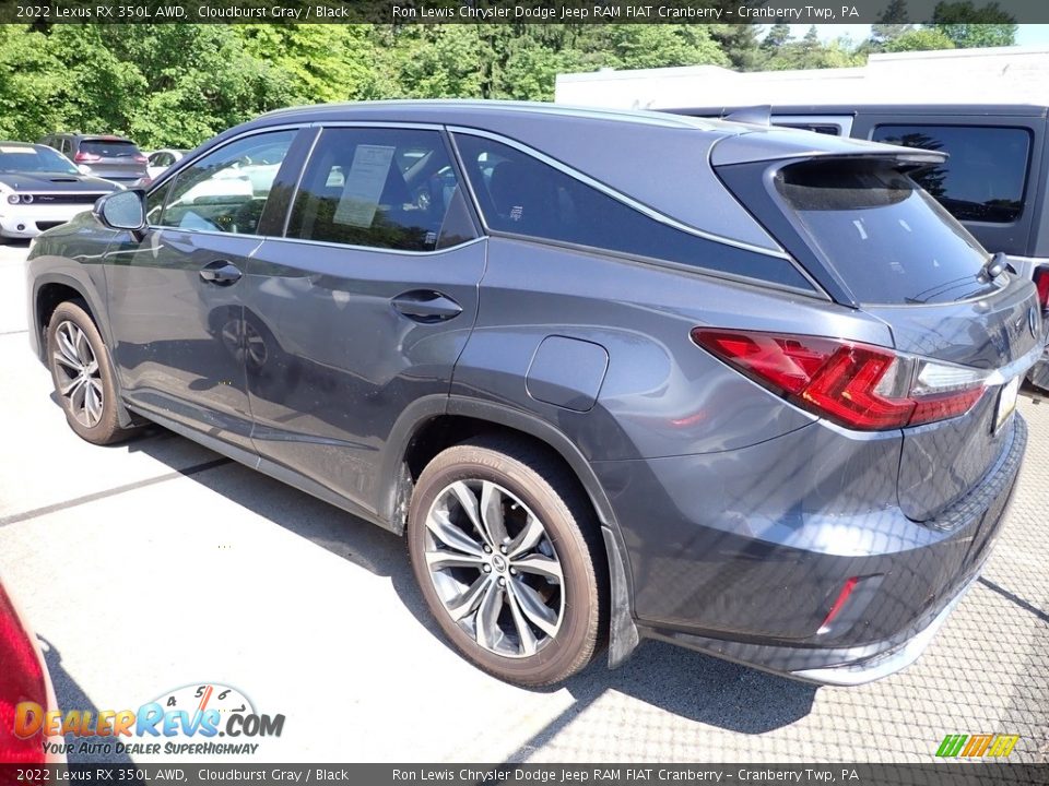 2022 Lexus RX 350L AWD Cloudburst Gray / Black Photo #4