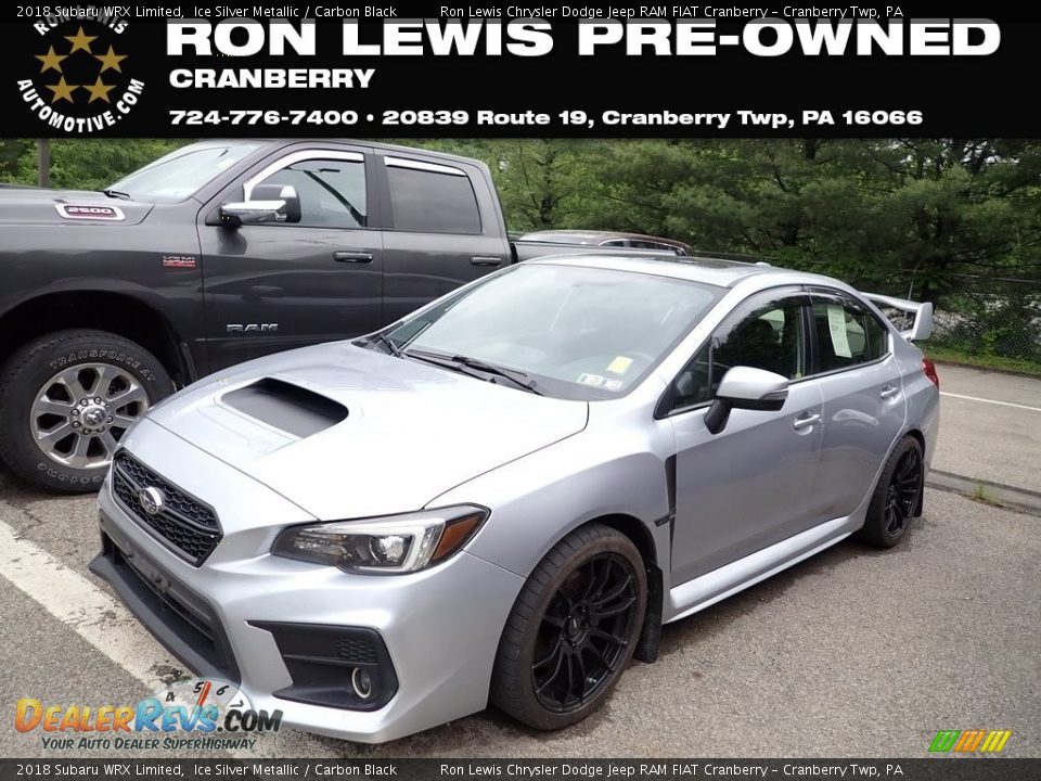 2018 Subaru WRX Limited Ice Silver Metallic / Carbon Black Photo #1