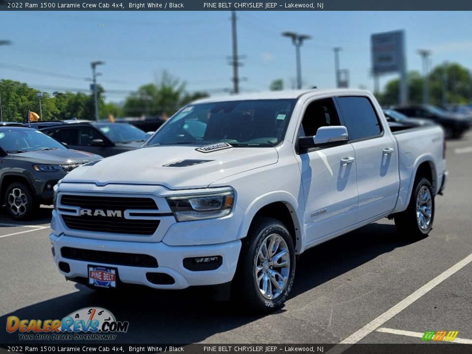 2022 Ram 1500 Laramie Crew Cab 4x4 Bright White / Black Photo #1