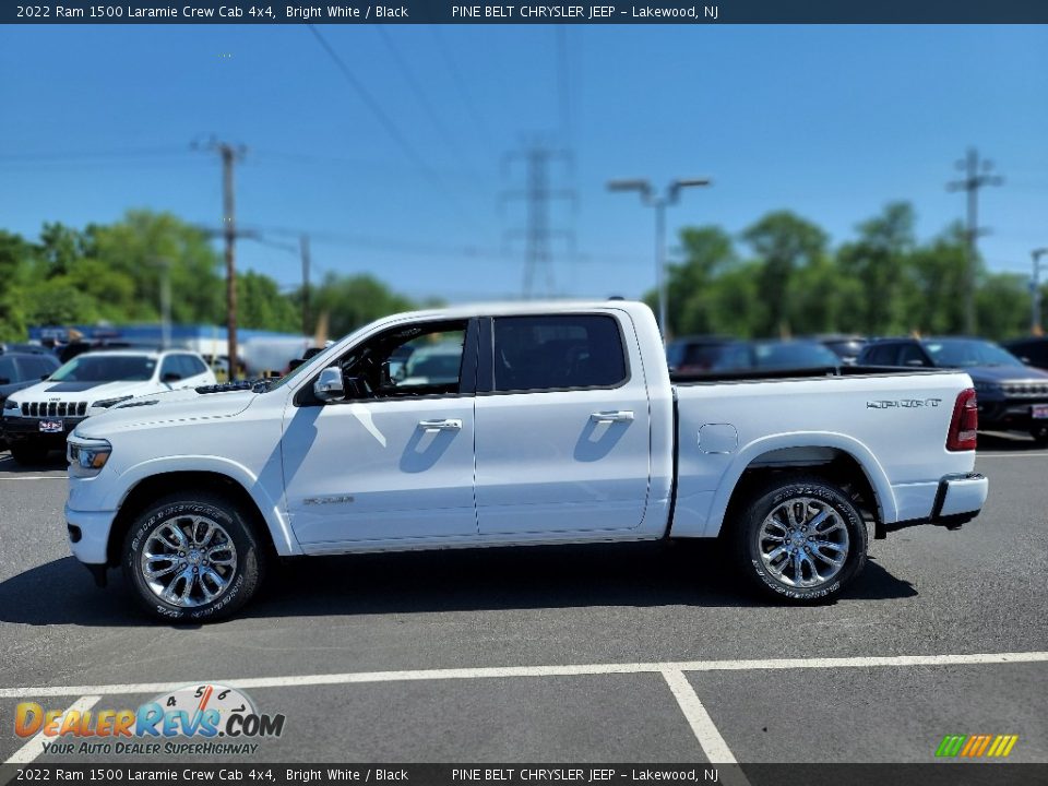 Bright White 2022 Ram 1500 Laramie Crew Cab 4x4 Photo #4