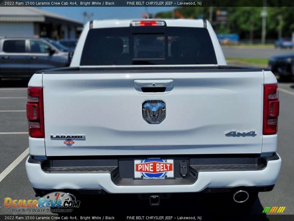 2022 Ram 1500 Laramie Crew Cab 4x4 Bright White / Black Photo #7