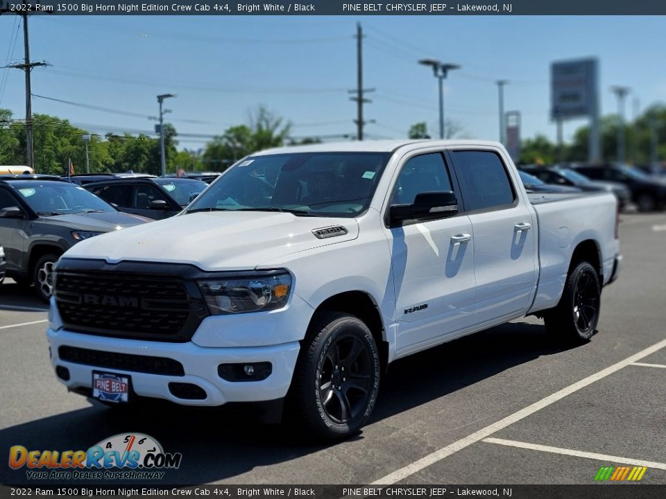 Front 3/4 View of 2022 Ram 1500 Big Horn Night Edition Crew Cab 4x4 Photo #1