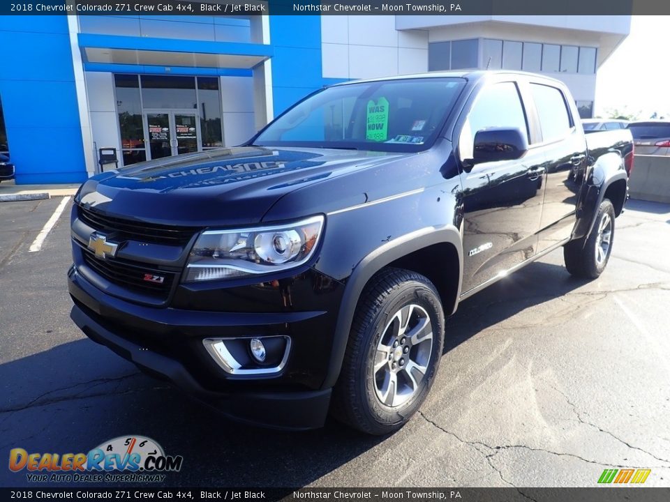 2018 Chevrolet Colorado Z71 Crew Cab 4x4 Black / Jet Black Photo #2