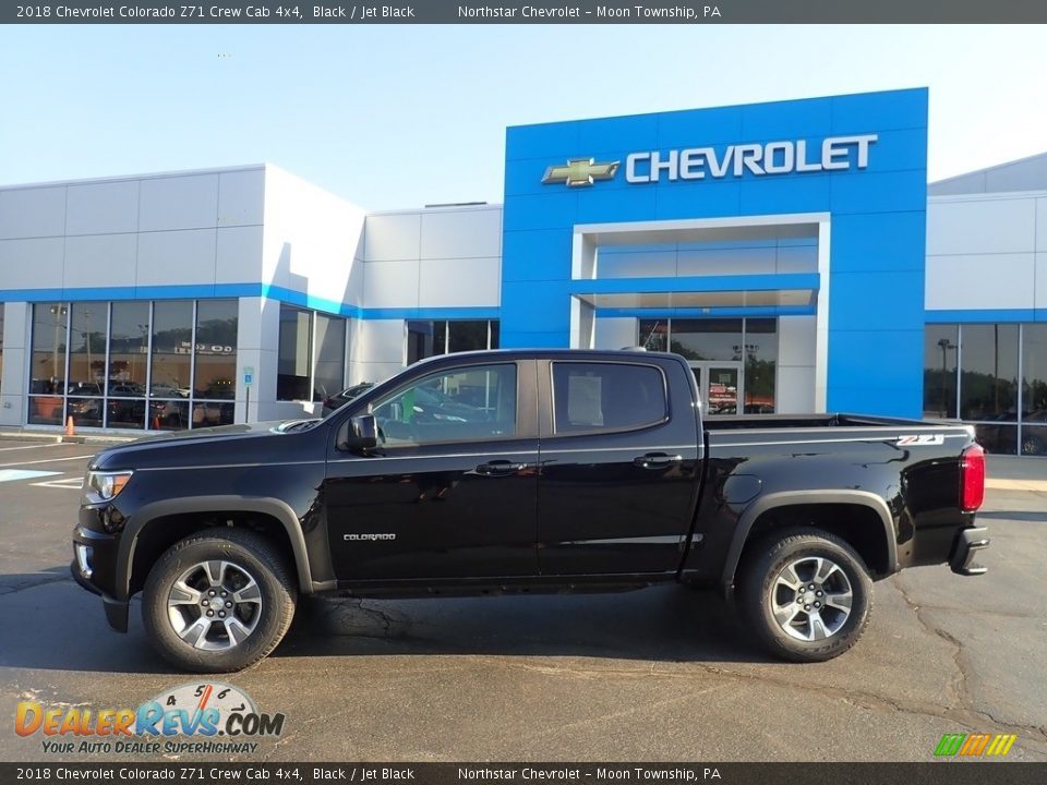 2018 Chevrolet Colorado Z71 Crew Cab 4x4 Black / Jet Black Photo #3